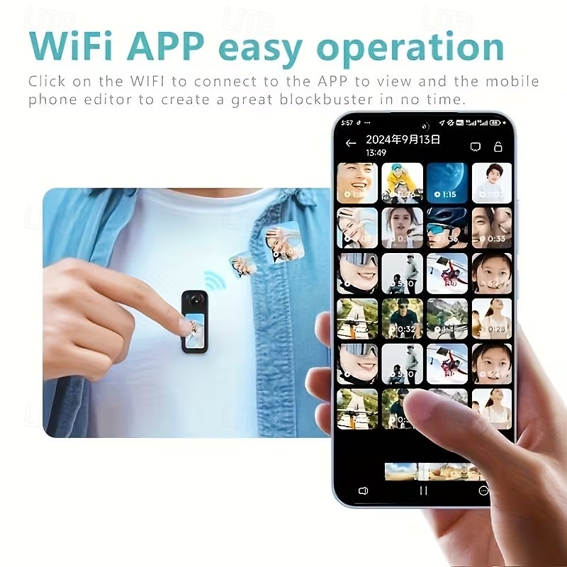 Câmera de polegar ultra HD 2.7K com tela IPS de 1,47 polegadas, gravação em loop, mini câmera de vlog portátil com suporte magnético, ideal para esportes, viagens, momentos em família e aventuras. de 2026 por $69.99 –P3