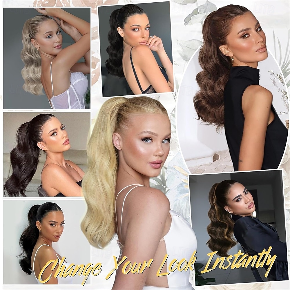 Claw Clip Ponytail Extension,20 Inch Black Curly Wavy Ponytail Claw Clip in Hair Extension for Women Fluffy Natural Looking Synthetic Hairpiece for Daily Use(20 Inch,Black) 20 Inch 2026 - $14.99 –P4