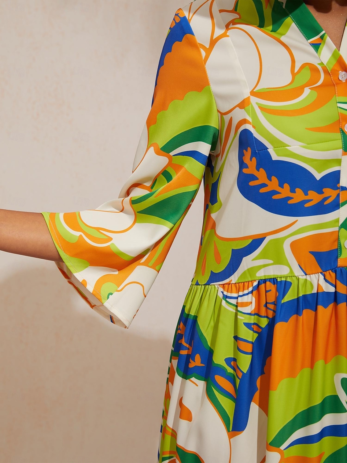 макси-платье в стиле бохо с узором пейсли из шелкового атласа 2026 - $102.99 –P7