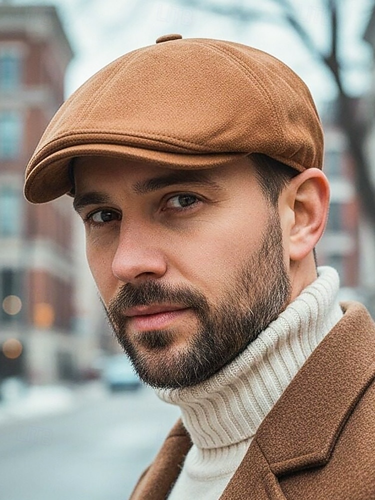 Heren suède platte pet in diverse kleuren, klassieke newsboy-pet, comfortabel en stijlvol, perfect voor casual en semi-formele gelegenheden. 2026 - $11.99 –P3