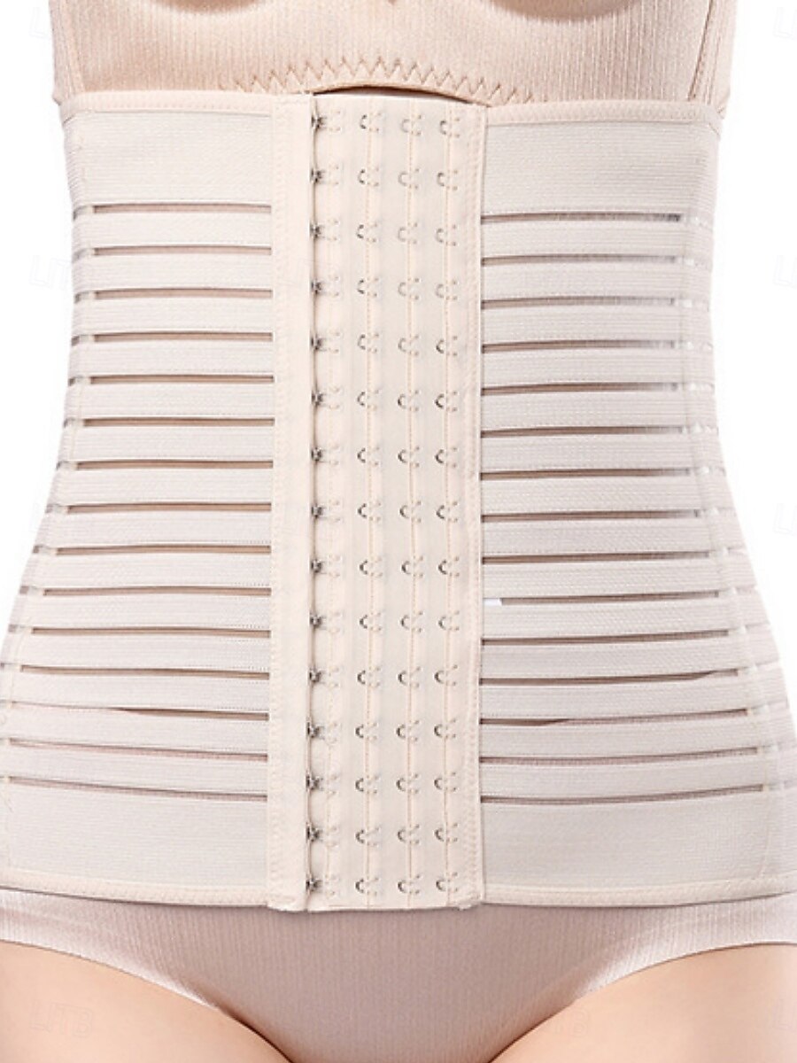 Women's Shapewear Waist Trainer Casual Pure Color Elastic Waist Daily Sleeveless Black Beige Summer Spring Fall Winter Slim 2026 - $14.99 –P5