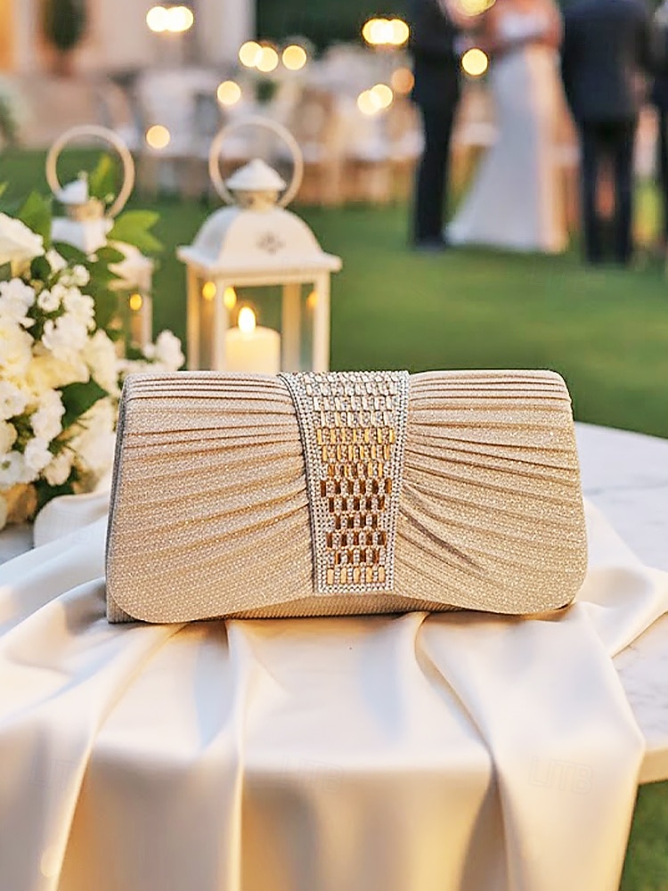 2026年 女性用スパンコール付きポリエステル製イブニングクラッチ - マルチカラー - チェーンストラップ - 結婚式やパーティーに最適  コレクション – $18.99 –P3