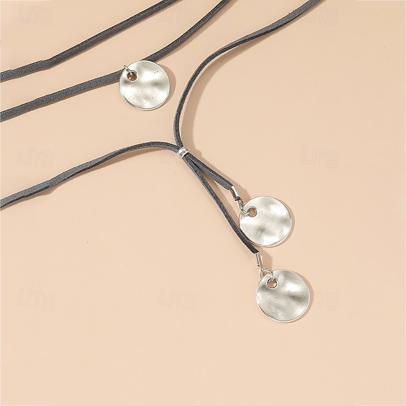 1 buc Colier Choker Lănțișor For Unisex Zilnic Stradă Cadou Aliaj Peteci Dublu Stratificat 2026 - $11.49 –P4