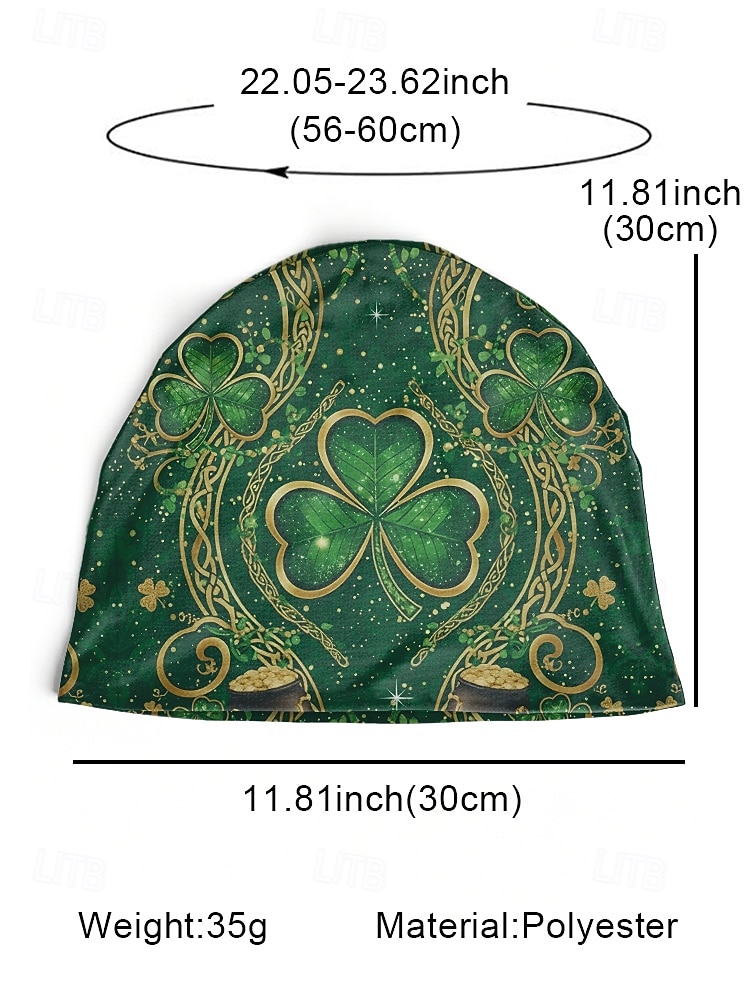 Женский шарф-воротник ко Дню Святого Патрика – с различными узорами, изготовлен из полиэстера с принтом, универсален в использовании как шарф-воротник или маска для лица, идеально подходит для праздничных торжеств. 2026 - $11.99 –P7