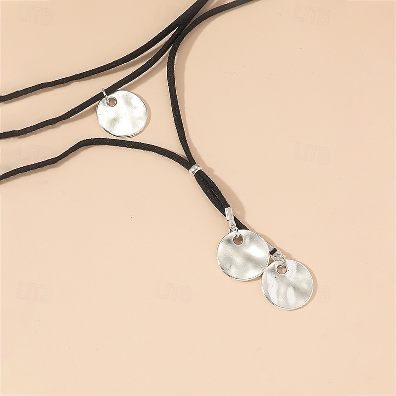 1 buc Colier Choker Lănțișor For Unisex Zilnic Stradă Cadou Aliaj Peteci Dublu Stratificat 2026 - $11.49 –P7