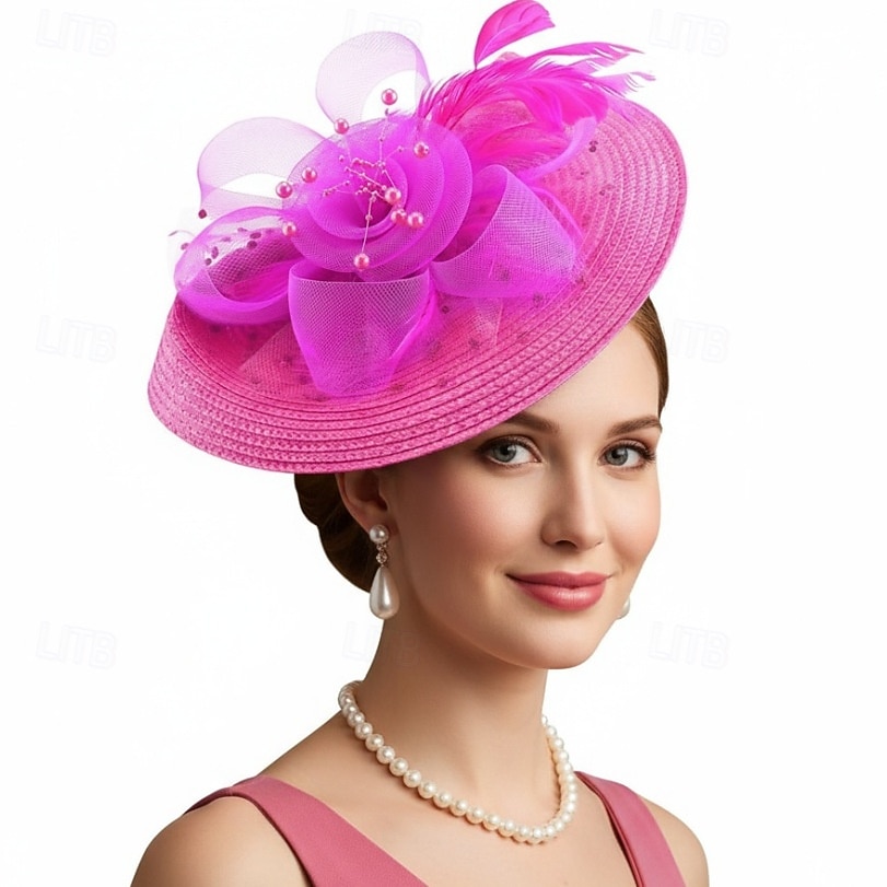Derby Fascinator Hat Fascinator Gentlewoman Fancy Dress Women's Masquerade Ascot Horse Racing Festival Adults' Headpiece All Seasons 2026 - $19.99 –P6