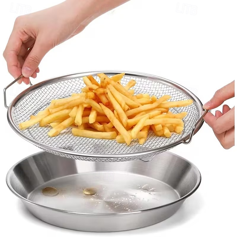 2pcs Stainless Steel Heavy-Duty Commercial/Residential Grease Filter System with Large Oil Drain Plate - Food Grade 201 Stainless Steel Oil Filter for home & Restaurant Kitchens, Dishwasher 2026 - $16.99 –P1