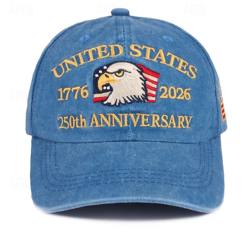 Gorra de Béisbol Águila Bandera estadounidense Retro Antiguo Herencia Patriótico 1776-2026 para Unisexo Adulto Impresión 3D  para Día de la Independencia 4 de julio Exterior Casual Diario Desfile 2026 - $20.99 –P12