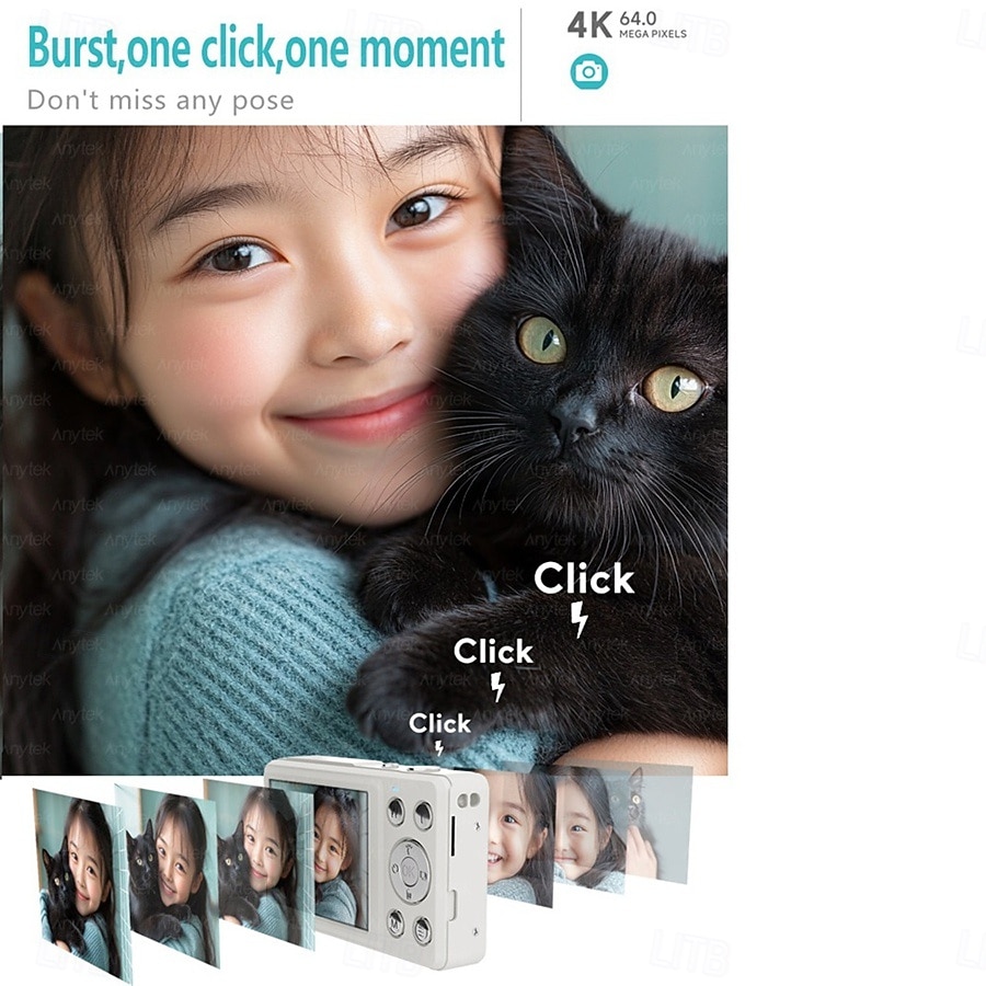 S7 4K HD Digital Camera Self-Timer Travel Camera Student Kids Card Camera 2026 - KZT 41795.09 –P21