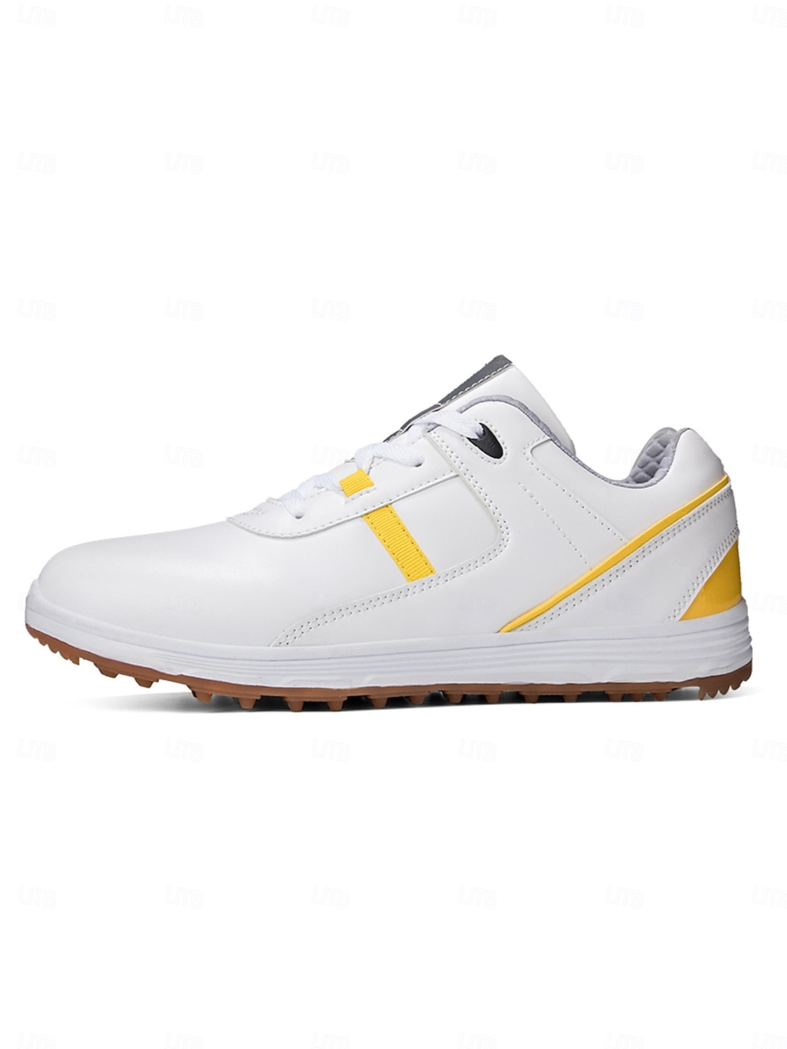 Women's Classic White / Yellow Lace-up Golf Shoes – Non-Slip Shock-Absorbing Athletic Sneakers for Lady Golf Players, Course Training, Weekend Matches, Country Club Style & Outdoor Walking 2026 - $64.99 –P2