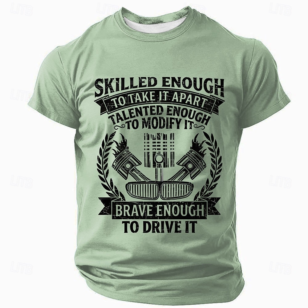 Bărbați Μηχανή Argou amuzant Tricou Manșon scurt Tricou Tipărire 3D Stil Nautic Cămașă Modă Zilnic Zilnic Stradă Albastru piscină Negru Trifoi Vară Primăvară Îmbrăcăminte S M L XL XXL XXXL 2026 - $21.99 –P3