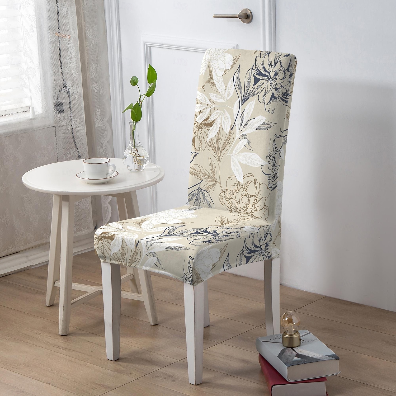 Voděodolný potah na jídelní židli, potah na stoličku, potah na židli s geometrickým potiskem, polyesterové potahy 2026 - $15.99 –P4