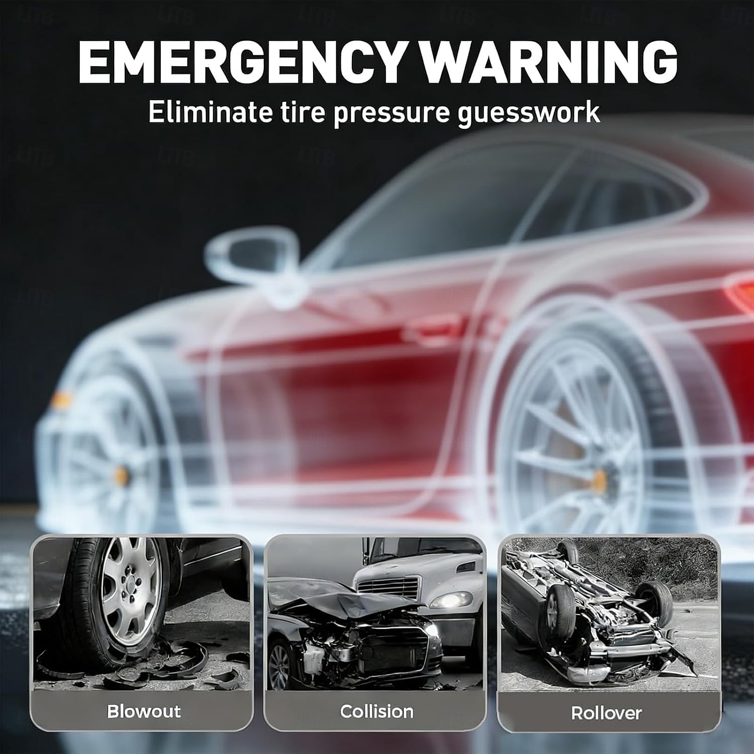 4 db gumiabroncsnyomás-ellenőrző szelepszár-sapka, 2,4 bar 36 psi autó gumiabroncsnyomás-ellenőrző érzékelő kijelző 3 színű szemriasztással, univerzális szelepszár-sapkák autókhoz 2026 - $9.99 –P7