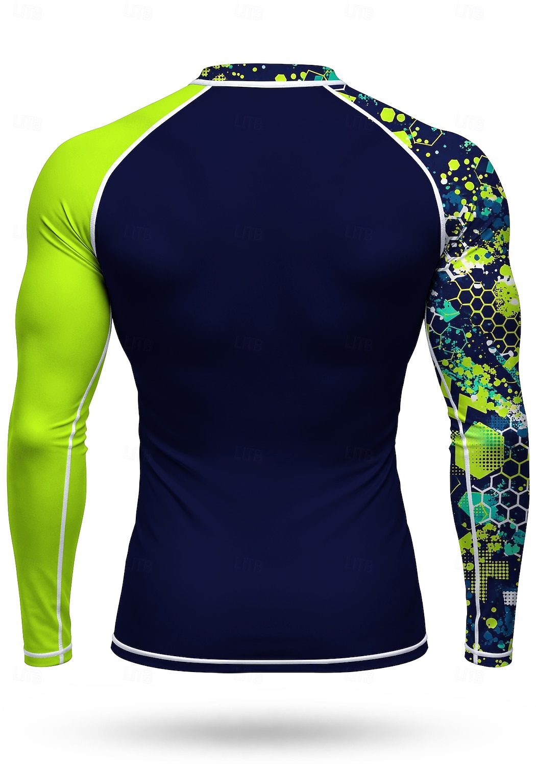 Men's Standard Rash Guard Swim Shirt Geometric Abstract Camo / Camouflage UPF50+ UV Protection Quick Dry Long Sleeve Swimwear Sun Shirt Surfing Canoeing Beach Summer 2026 - $27.99 –P2