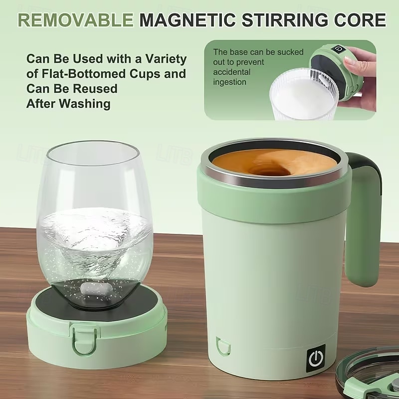 Magnetic Blending Coffee Cup with Straw Lid, 304 Stainless Steel Mixer, 7000 RPM Fast Blending for Smoothies & Coffee, USB-Rechargeable for home/Office/Travel (Hot/Cold Drinks) 2026 - $23.99 –P8