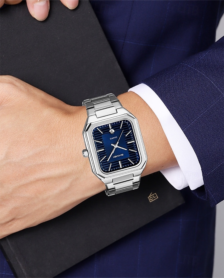 SKMEI Heren Quartz horloges Minimalistisch Modieus Vrijetijdshorloge Zakelijk Kalender WATERDICHT Wereldtijd Decoratie Teräs Horloge 2026 - $31.99 –P13