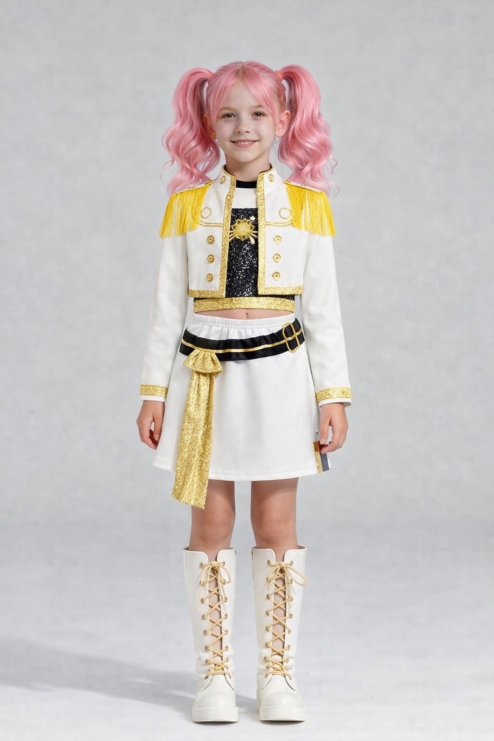 Zainspirowane K-popem Zainspirowany koreańskim idolem Gwiazda popu Kostium Fantazyjne przebranie Wirtualny idol for Dla dziewczynek Dzieci Halloween Karnawał Spektakl Comic Con Anime Expo 2026 - $27.99 –P1