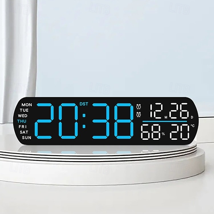 Hordozható LED digitális ébresztőóra rezgő és villogó riasztásokkal a mély alváshoz és az emlékeztető igényekhez 2026 - $26.99 –P6