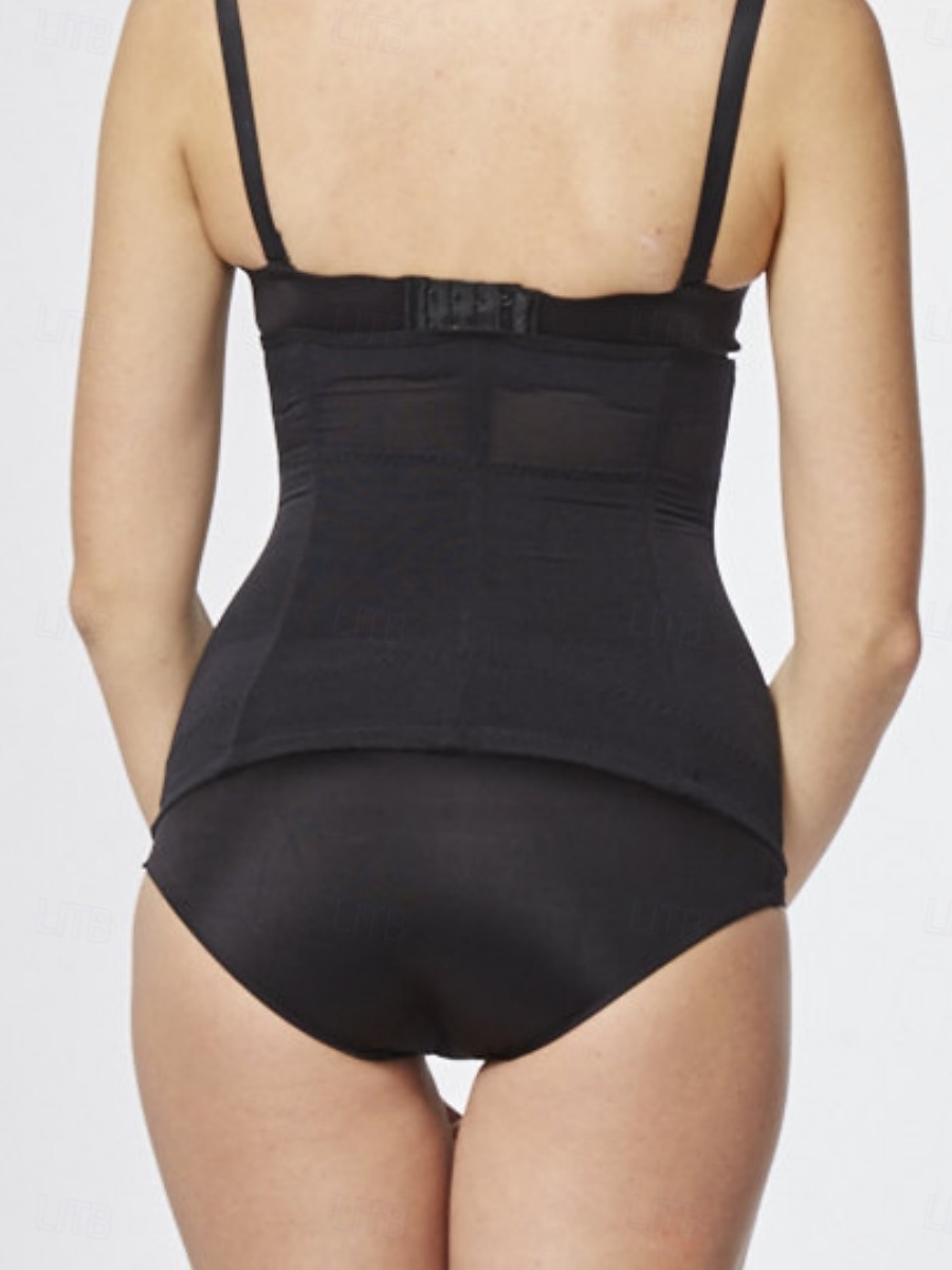 Жен. Корректирующее белье Тренажер для талии На каждый день Чистый цвет Кружева Эластичная талия Повседневные Без рукавов Черный Бежевый Лето Весна Осень Зима Приталенный крой 2026 - $19.99 –P7