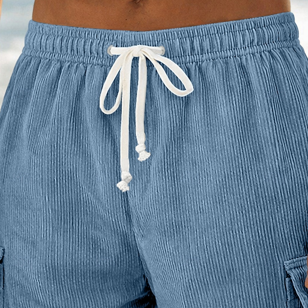 Per uomo Shorts Pantaloncini casual Pantaloncini di velluto a coste Tasca Elastico in vita Semplice Comodità Traspirante Corto All'aperto Vacanza Abbigliamento quotidiano Moda Streetwear Blu Nero del 2026 a $11.49 –P2
