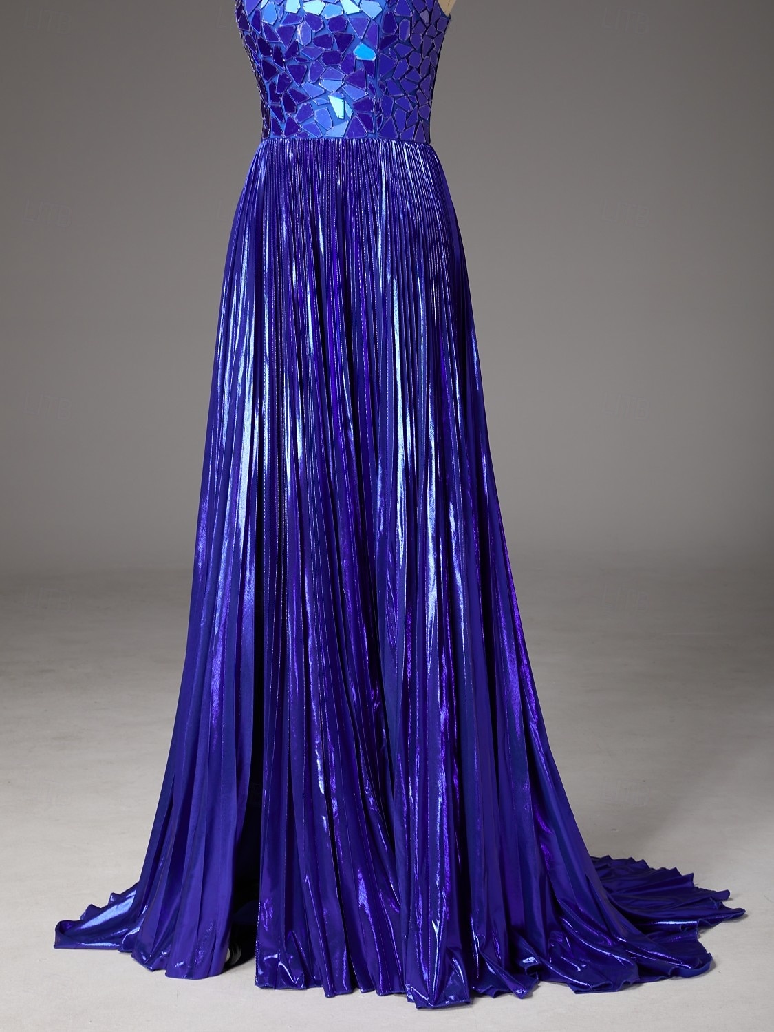 Linea ad A Strascico a Terra Abito da invitata a nozze Abito Formale Abito da sera Abito da Sera Elegante Scintillante Stile Celebrità Senza Maniche Spalline sottili Festa serale Matrimonio con del 2026 a $153.99 –P13