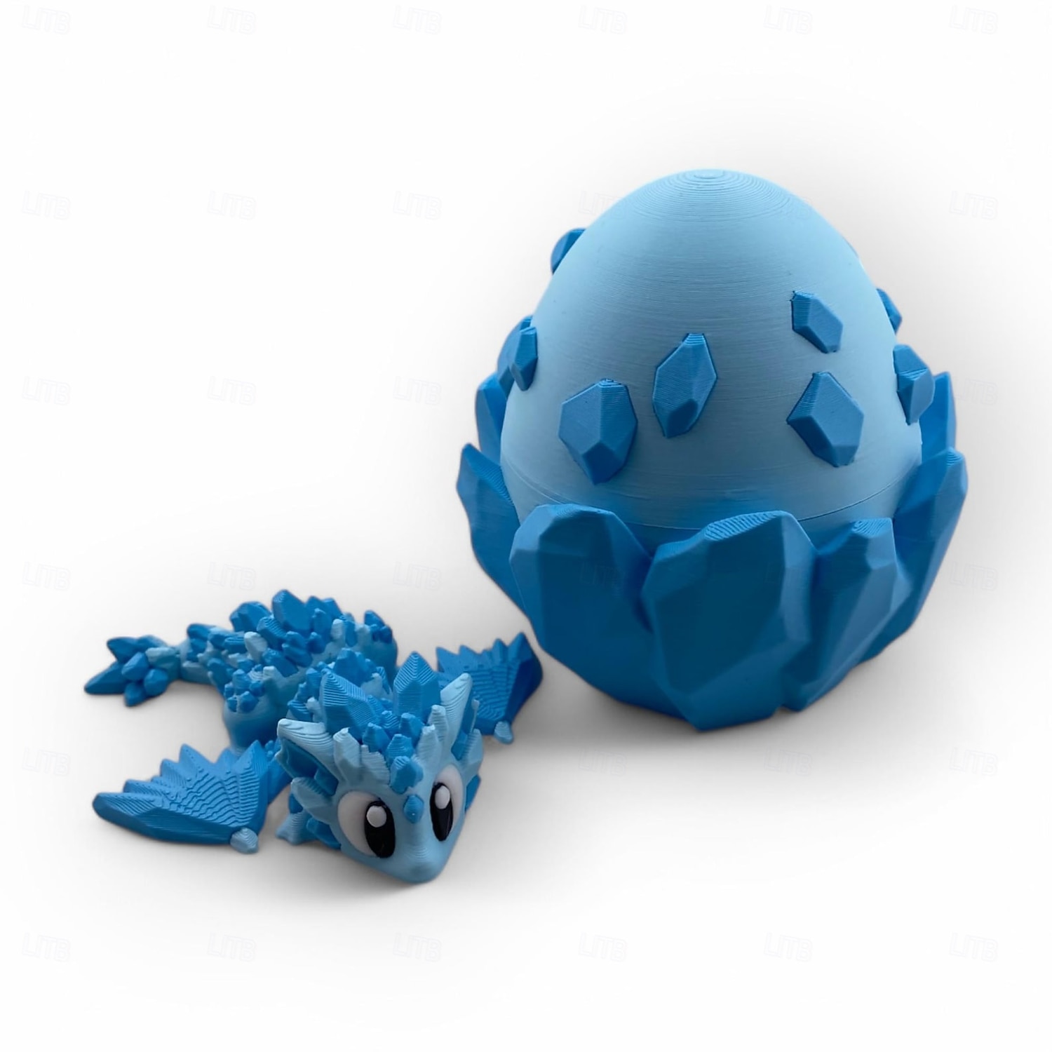 3D-geprint drakenei voor Pasen met verwijderbaar, mysterieus, beweegbaar kristallen fidget-speeltje voor volwassenen, decoratie voor thuis of op kantoor, bureau-speeltje, 3D-geprinte dieren 2026 - $16.99 –P5
