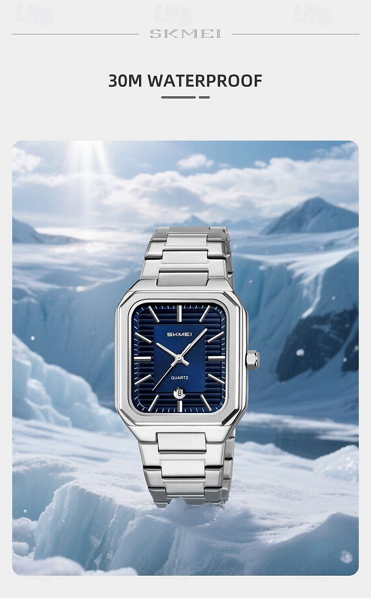 SKMEI Heren Quartz horloges Minimalistisch Modieus Vrijetijdshorloge Zakelijk Kalender WATERDICHT Wereldtijd Decoratie Teräs Horloge 2026 - $31.99 –P10