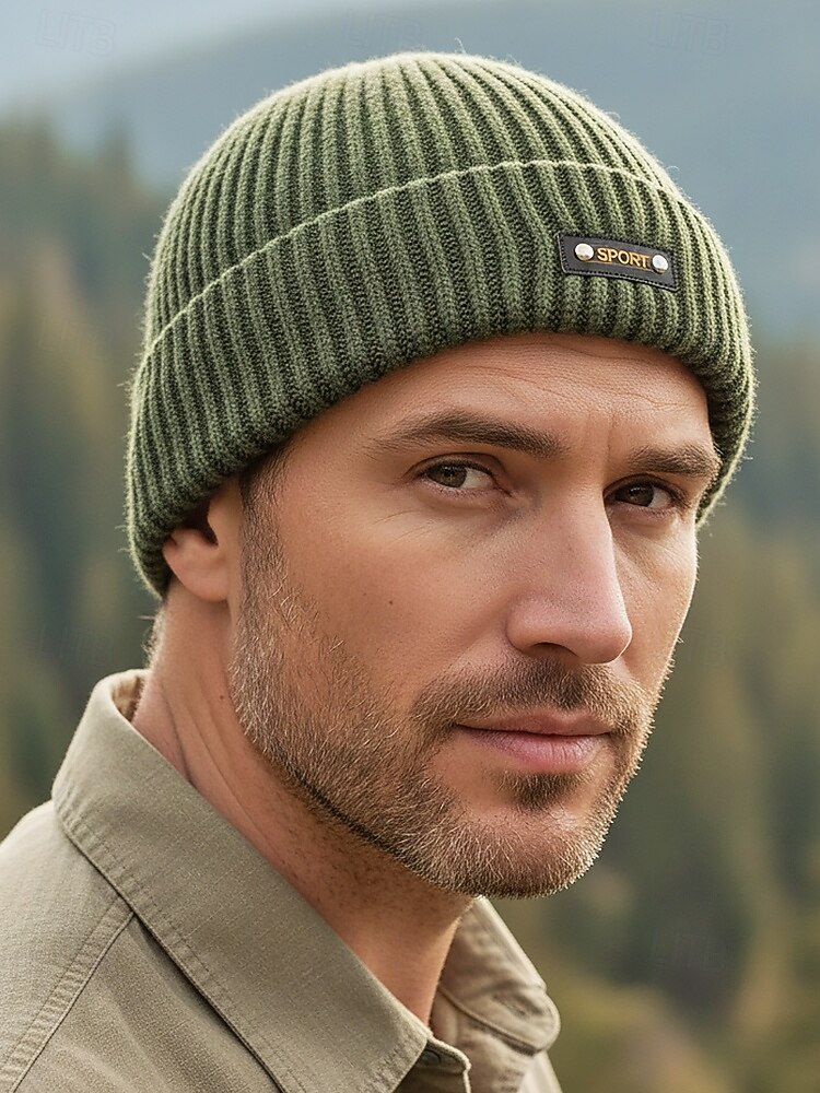 Strickmütze für Herren, weiche, gerippte Wintermütze in verschiedenen Farben, lässiger Outdoor-Stil, warme und bequeme Kopfbedeckung für Herren, ideal für Outdoor-Aktivitäten und den Alltag. 2026 - $11.99 –P2