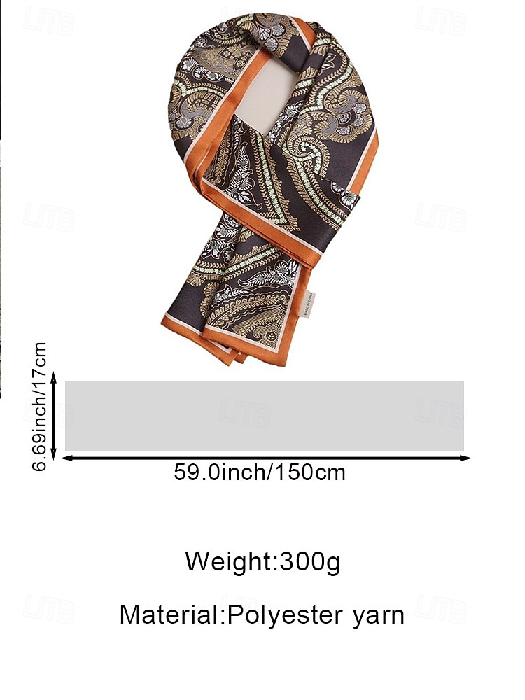 2026年 メンズペイズリープリントスカーフ、マルチカラーパターンのポリエステル軽量ネックスカーフ、男性用のクラシックでエレガントなスタイル、普段着、ビジネスカジュアル、パーティー、季節のスタイリングに最適  コレクション – $9.99 –P8