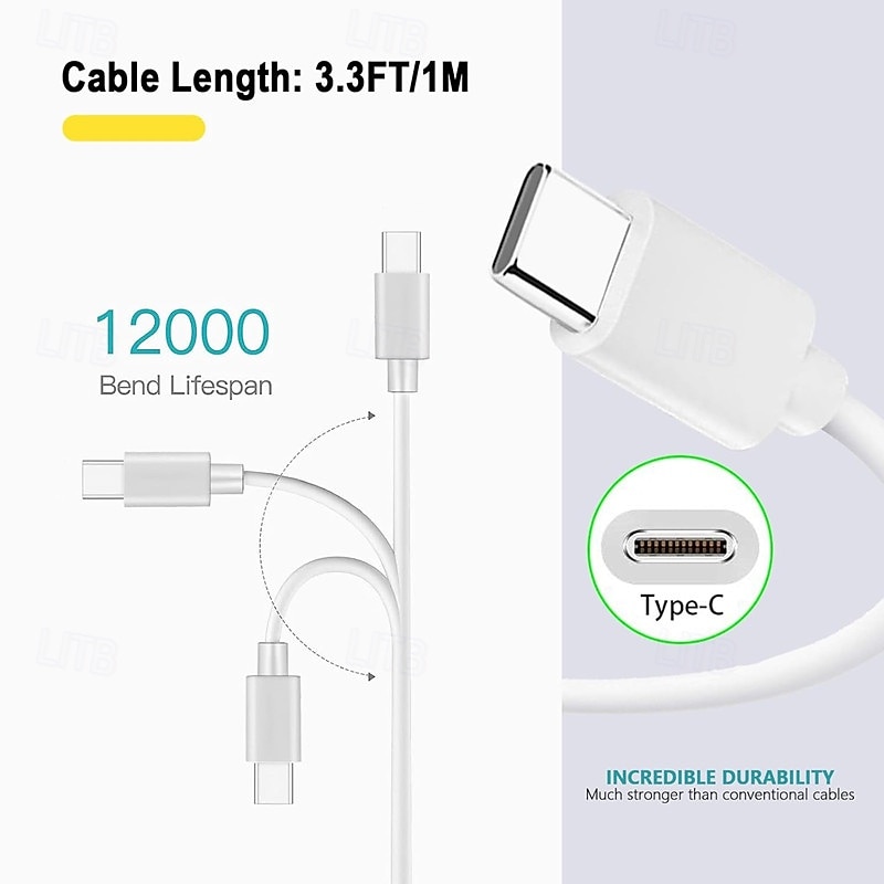 USB-A naar USB-C kabel, type-C snellaadkabel, datasynchronisatielader compatibel met iPhone 17 Pro Max 16 15 iPad 2026 - $10.99 –P8