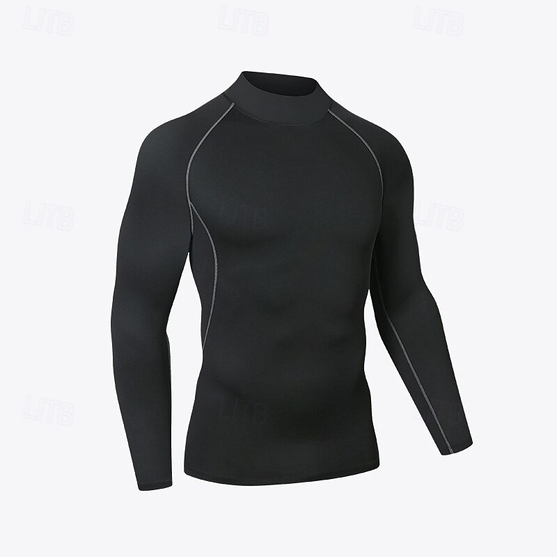 Per uomo Tinta unita T-shirt da corsa Maglia a compressione Maglia da corsa Primavera Autunno Manica Lunga Asciugatura Rapida Compressione Traspirante Allenamento in Palestra Allenamento attivo del 2026 a $12.99 –P2