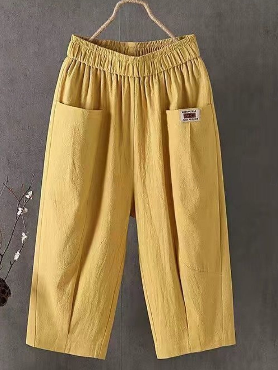 Per donna Pantaloni capri Pantaloncini Estivi Shorts da Spiaggia Pantaloncini larghi Vacanza Moda Streetwear Lunghezza al polpaccio Vita Alta Semplice Tasca Fascia Elastica Comodità Asciugatura del 2026 a $21.99 –P4