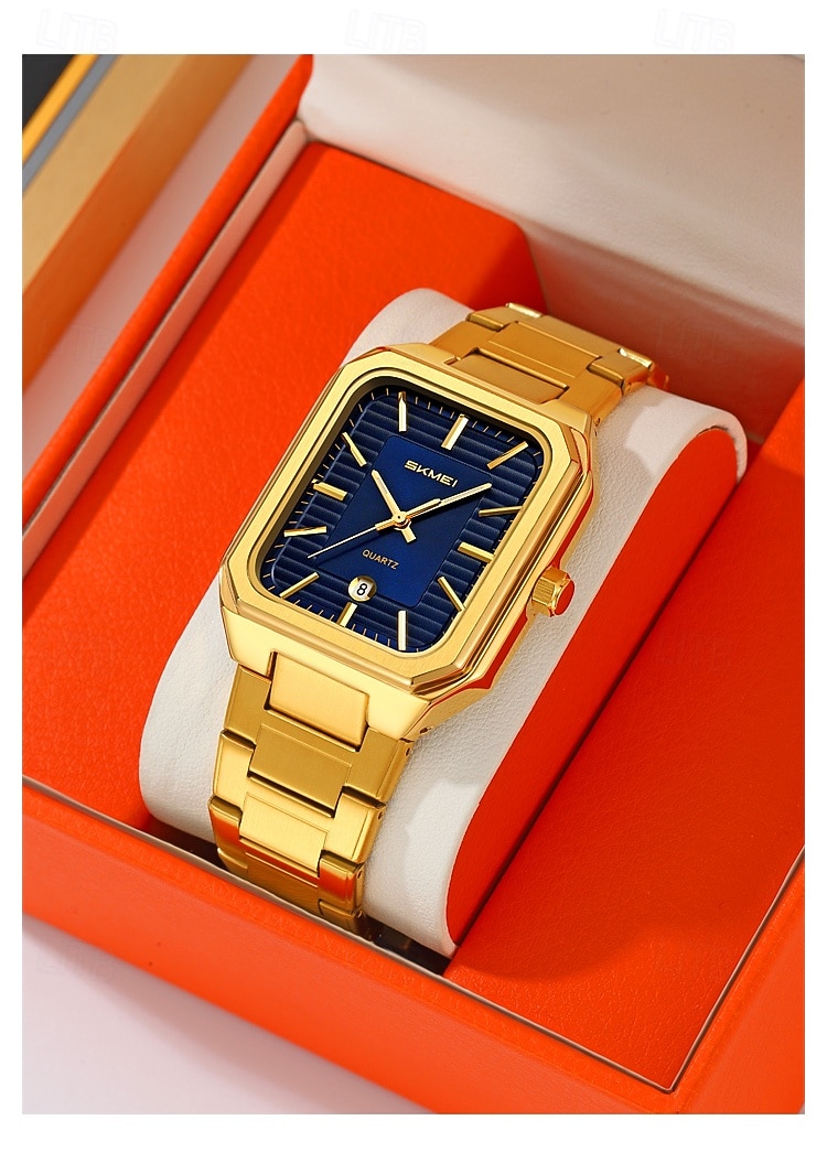 SKMEI Heren Quartz horloges Minimalistisch Modieus Vrijetijdshorloge Zakelijk Kalender WATERDICHT Wereldtijd Decoratie Teräs Horloge 2026 - $31.99 –P14