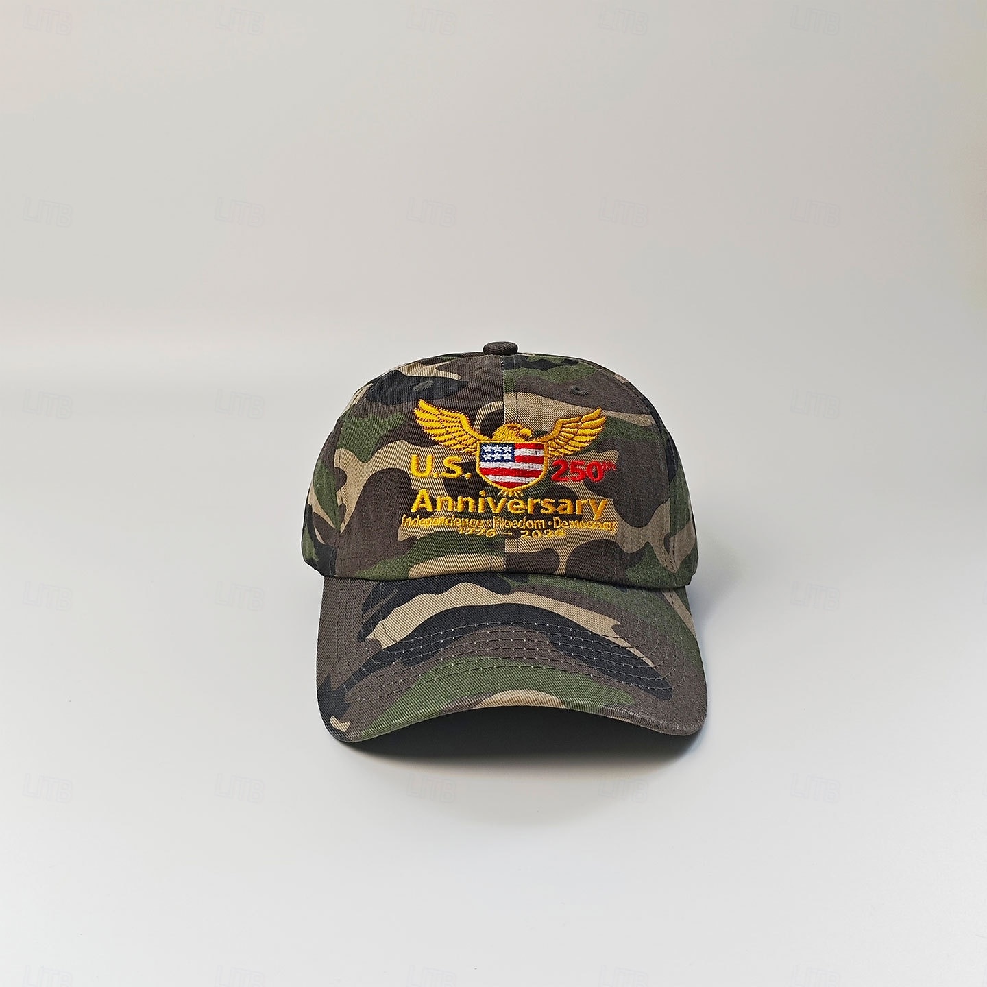 Baseballmütze Tarnung Amerikanische Flagge Retro Vintage Erbe Patriotisch 1776–2026 für Unisex Erwachsene 3D-Druck  für Unabhängigkeitstag / 4. Juli 4. Juli Outdoor Alltagstauglich 2026 - $20.99 –P4