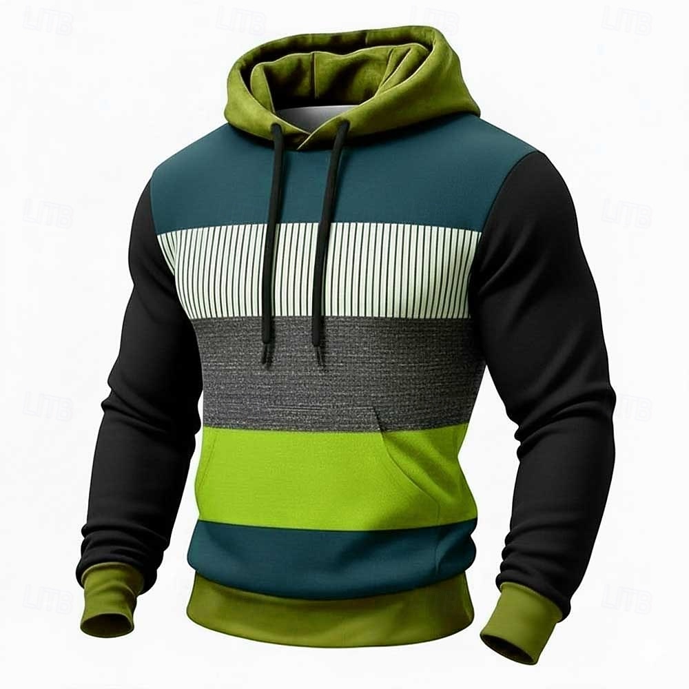 Bărbați Geometric Plisat Hanorac cu Glugă Hanorca Modă Zilnic Stil Nautic Casă Haine de strada Petrecere Albastru piscină Maro Trifoi Cordon Toamnă Iarnă Designer S M L XL XXL XXXL 2026 - $28.99 –P3