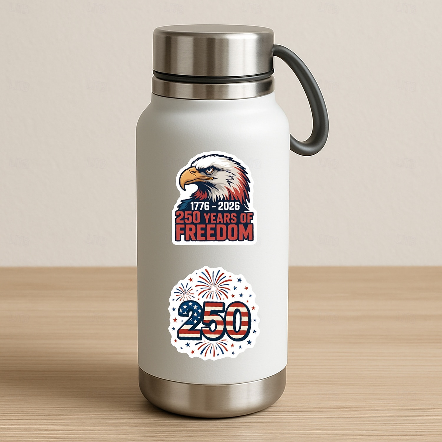 55Pcs Patriotic Stickers 250th Anniversary Celebration Vinyl Waterproof American Flag Water Bottle Decals 4th of July Independence Day Laptop Decorations 2026 - $9.99 –P3