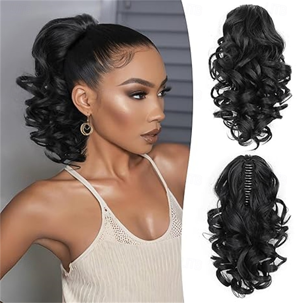 Clip on Ponytails for Women - 12 Inch Curly Ponytail Extension, Wavy Pony Tails Hair Extensions, Synthetic Hair Extensions Ponytail, Clip in Ponytail 2026 - $14.99 –P9