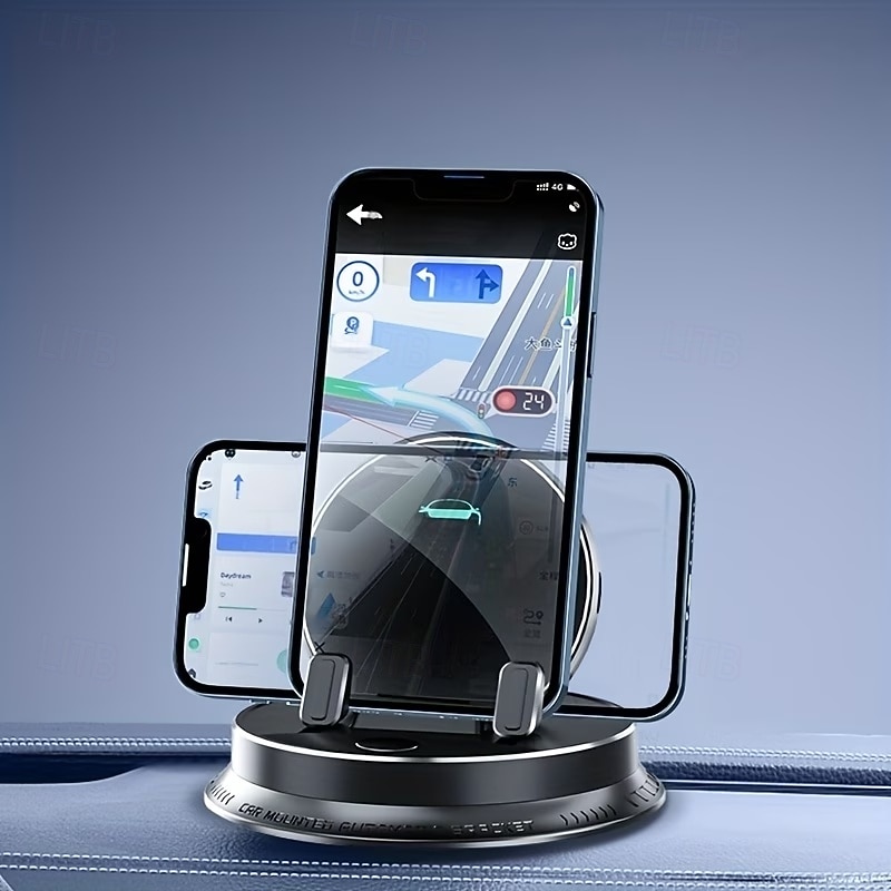 2026年 滑り止めベース、ダッシュボードマウント、見やすい回転式デザイン、すべての車両に対応、PC素材、ナビゲーションサポート、ダッシュボードマウントを備えた多機能車載電話ホルダー  コレクション – $30.99 –P3