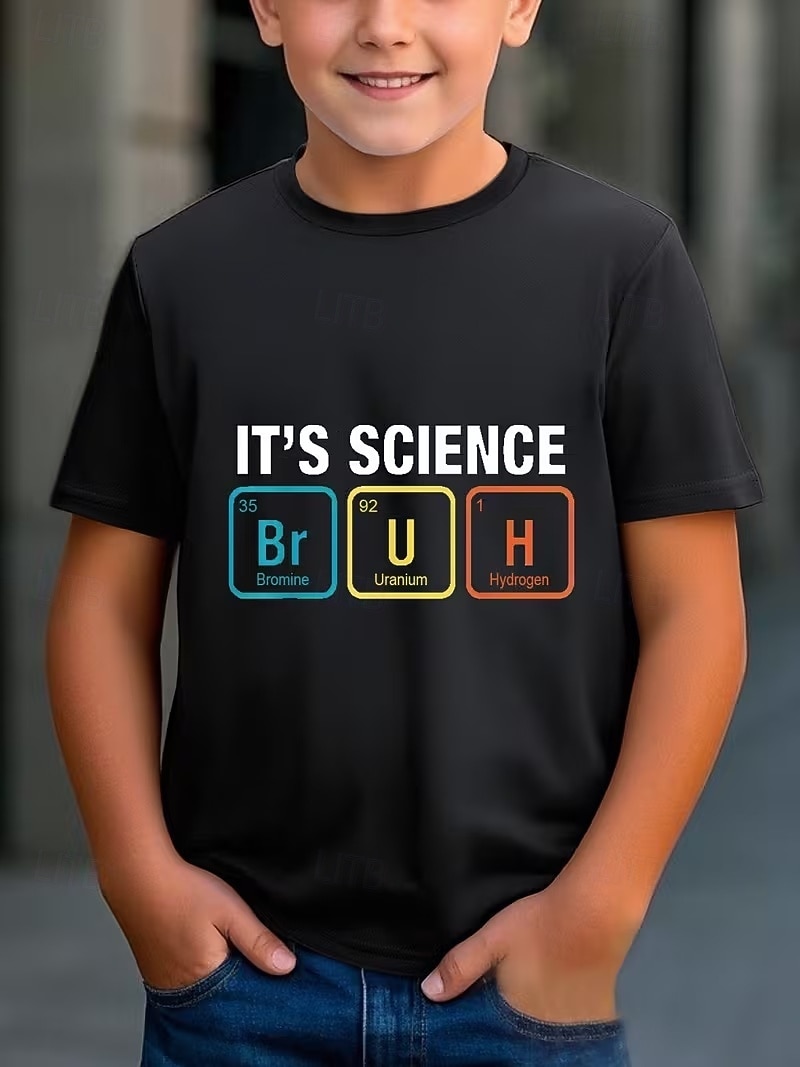 Jungen 3D Grafik Buchstabe T-Shirt Kurzarm 3D-Druck Sommer Frühling Sport Mode Streetwear Kinder 4-12 Jahre Rundhalsausschnitt Lässig Täglich Outdoor Normale Passform 2026 - $12.99 –P1