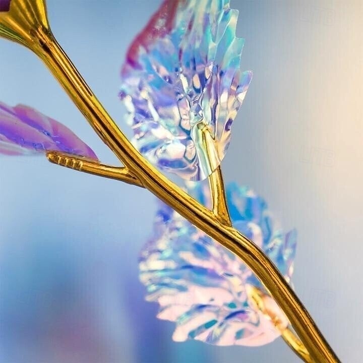 Rosa de cristal, presente premium para o Dia dos Namorados, rosa artesanal com pétalas de cristal para um presente romântico. de 2026 por $18.69 –P13