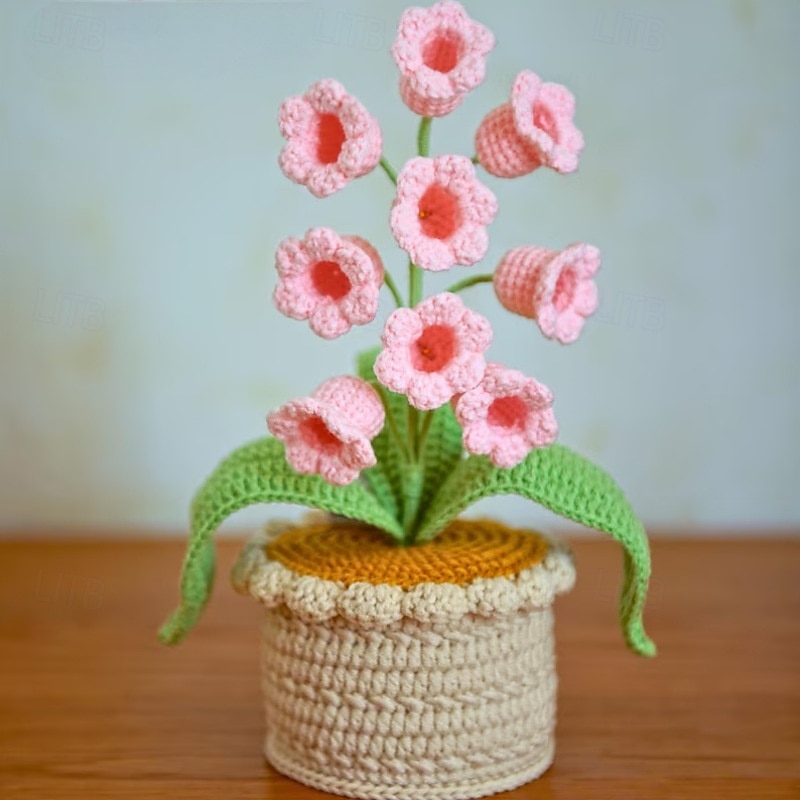 Crochet Lily Flower in Pot Lamp, Lily of the Valley Light, Handmade Flower Gift, DIY Gift Card, Home Decor, Birthday Mother Day Gift 2026 - $33.99 –P3