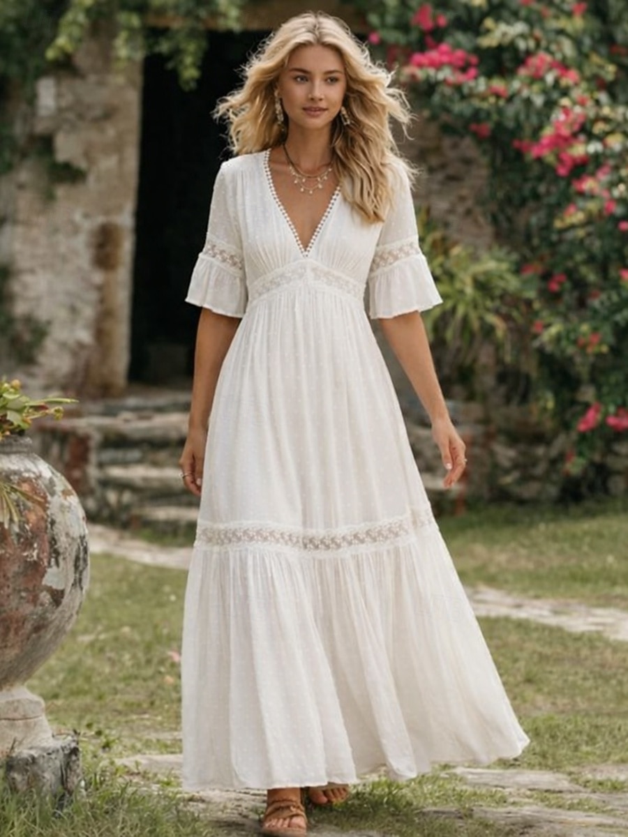dama dresses light blue Designer Bridesmaids Classy Dress, Baby Alessandra Rich Polka Dot Subtle Stripes Size:36