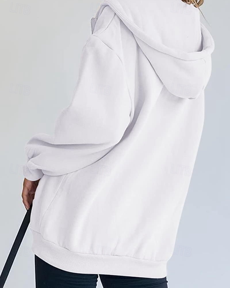 Женская объемная толстовка на молнии с длинными рукавами, повседневная толстовка с капюшоном и карманами для повседневной носки, несколько цветов. 2026 - $21.99 –P15