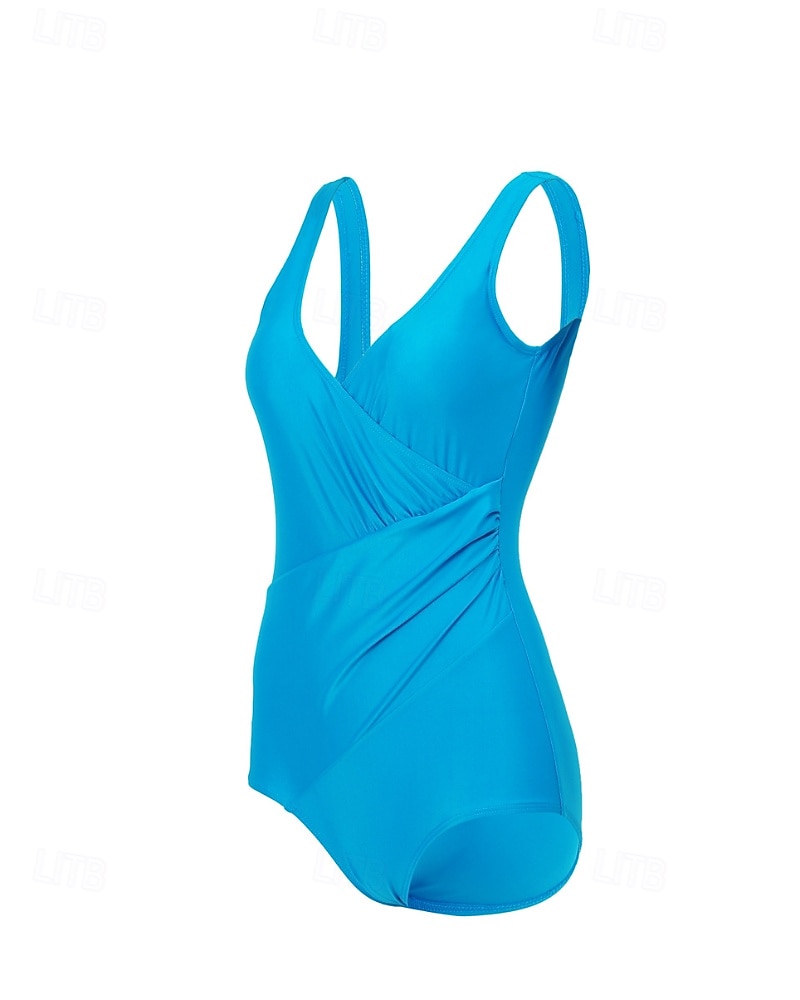 Γυναικεία Πρότυπο Προστατευτικά Ονόματος One Pieces Rash Guards Μαγιό Ολόσωμα κομμάτια Μονόχρωμο Άνοιγμα πίσω Προστασία UV Ελαστικό Αμάνικο Μαγιό Κορμάκι Σέρφινγκ Καταδύσεις Κολύμβηση Καλοκαίρι 2026 - $17.99 –P11