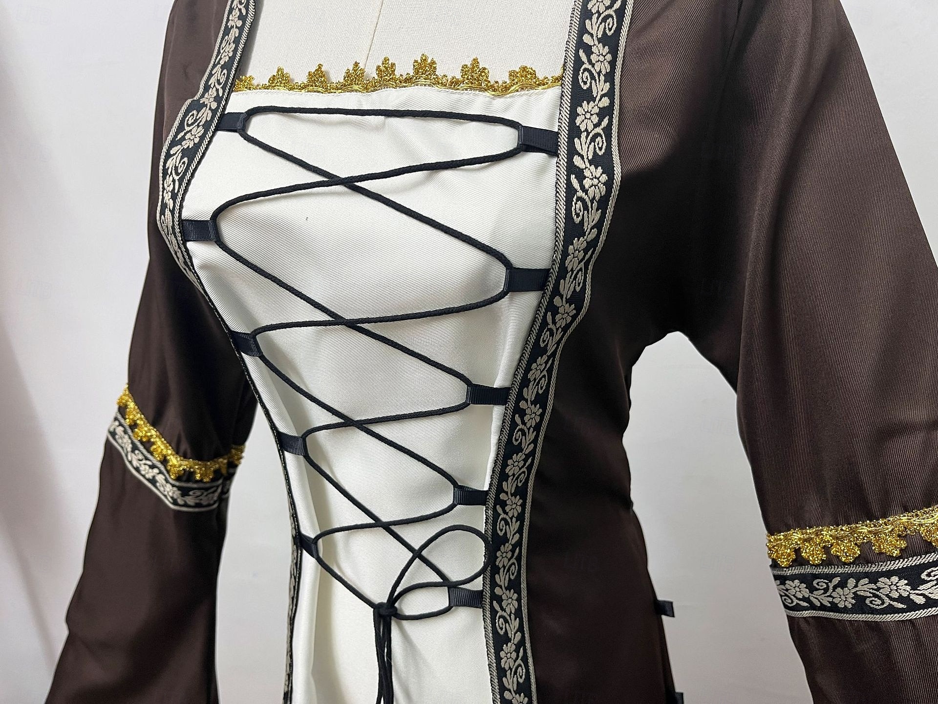 Středověké Renesanční Šaty Pláštěnka Dámské šaty Čerodějnice Šlechtic Královský oděv Maškarní kostým Dámské Keltské Fantazie předvečer Všech svatých Karneval Výkon LARP Ren Faire Dospělé Šaty 2026 - $63.99 –P7