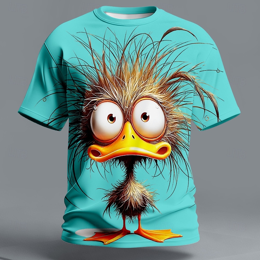 Hombre Animal Gracioso Camiseta Manga Corta Camiseta Impresión 3D Cuello Barco Camisa Exagerado Design Fiesta Festivos Amarillo Morado Caqui Verano Primavera Ropa S M L XL XXL XXXL 2026 - $21.99 –P4