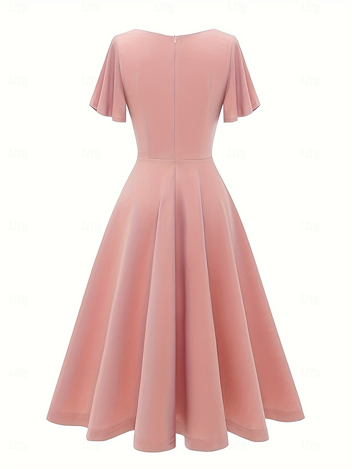 Elegant كلاسيكي 1950-tallet Middag A-linje kjole Swing kjole Flare kjole Korte ermer A-linje Kostyme Dame Karneval Valentinsdag Maskerade Feriereise Maskerade Utdrikningslag Voksne Kjole Vår sommer 2026 - $53.99 –P16