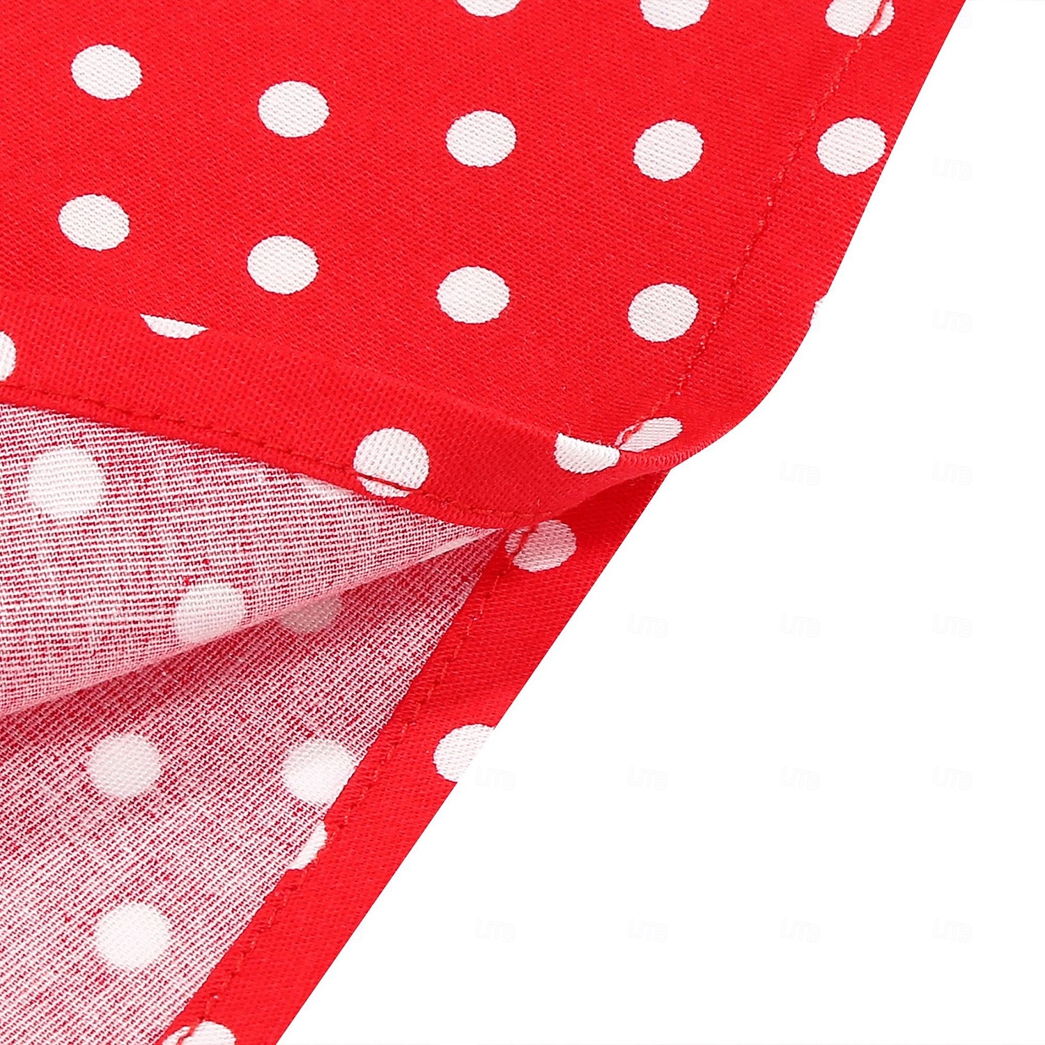 1950s Retro Vintage Rockabilly Midi Swing Dress Flare Dress Sleeveless Polka dots Fit & Flare Swing Fancy Dress Women's Carnival Valentine's Day Masquerade Vacation Dailywear Bachelorette Party 2026 - $49.99 –P5