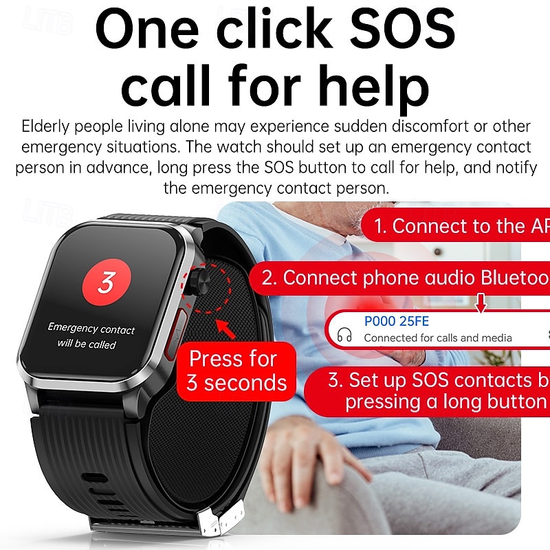 P300 pro Smart Watch 1.1 inch Smartwatch Fitness Running Watch Pedometer Call Reminder Activity Tracker Compatible with Smartphone Men GPS Long Standby Hands-Free Calls IP 67 44mm Watch Case 2026 - $159.99 –P1