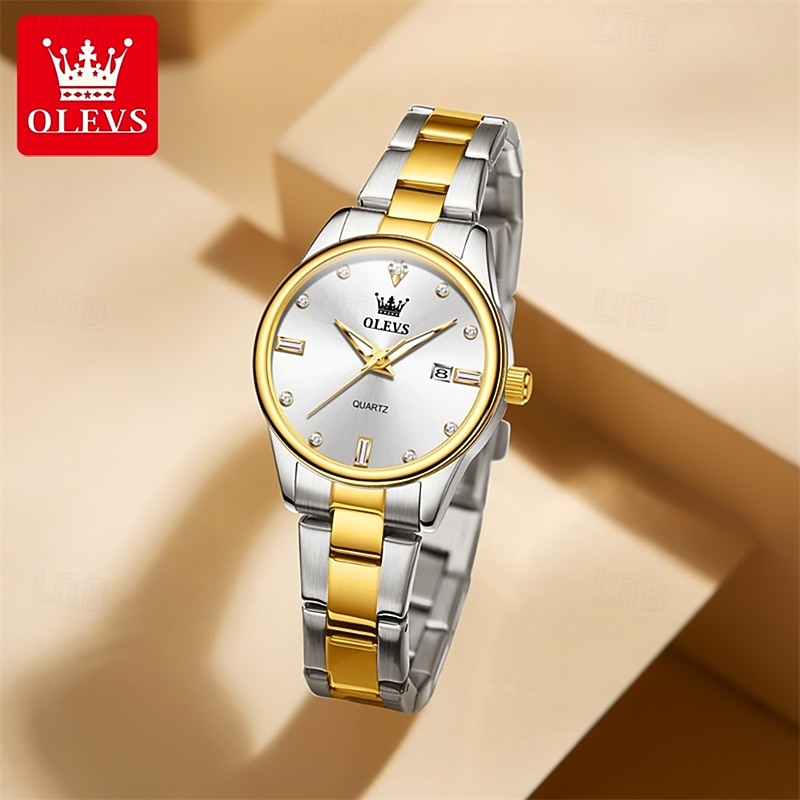 Mother's Day Gift New Olevs Brand Ladies' Business Watch With Night Light Calendar And Day/Night Display Quartz Movement Stylish Water-Resistant Sporty Ladies' Wristwatch. 2026 - $33.99 –P1